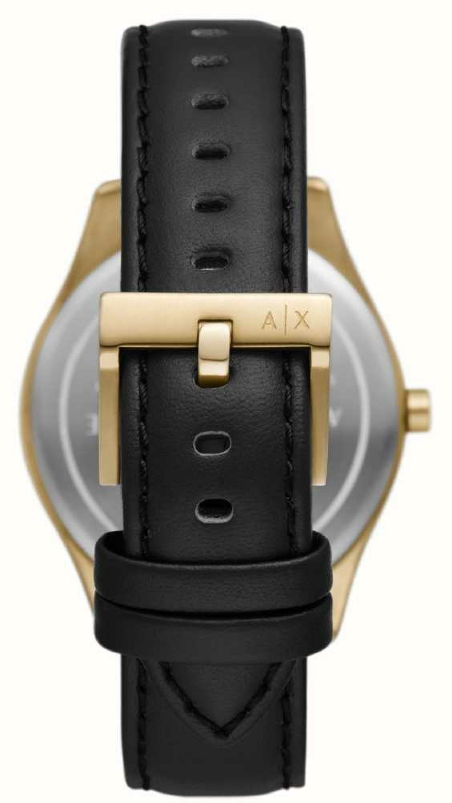 Men'S Armani Exchange | Armani Exchange Men'S | Black Dial | Black Leather Strap