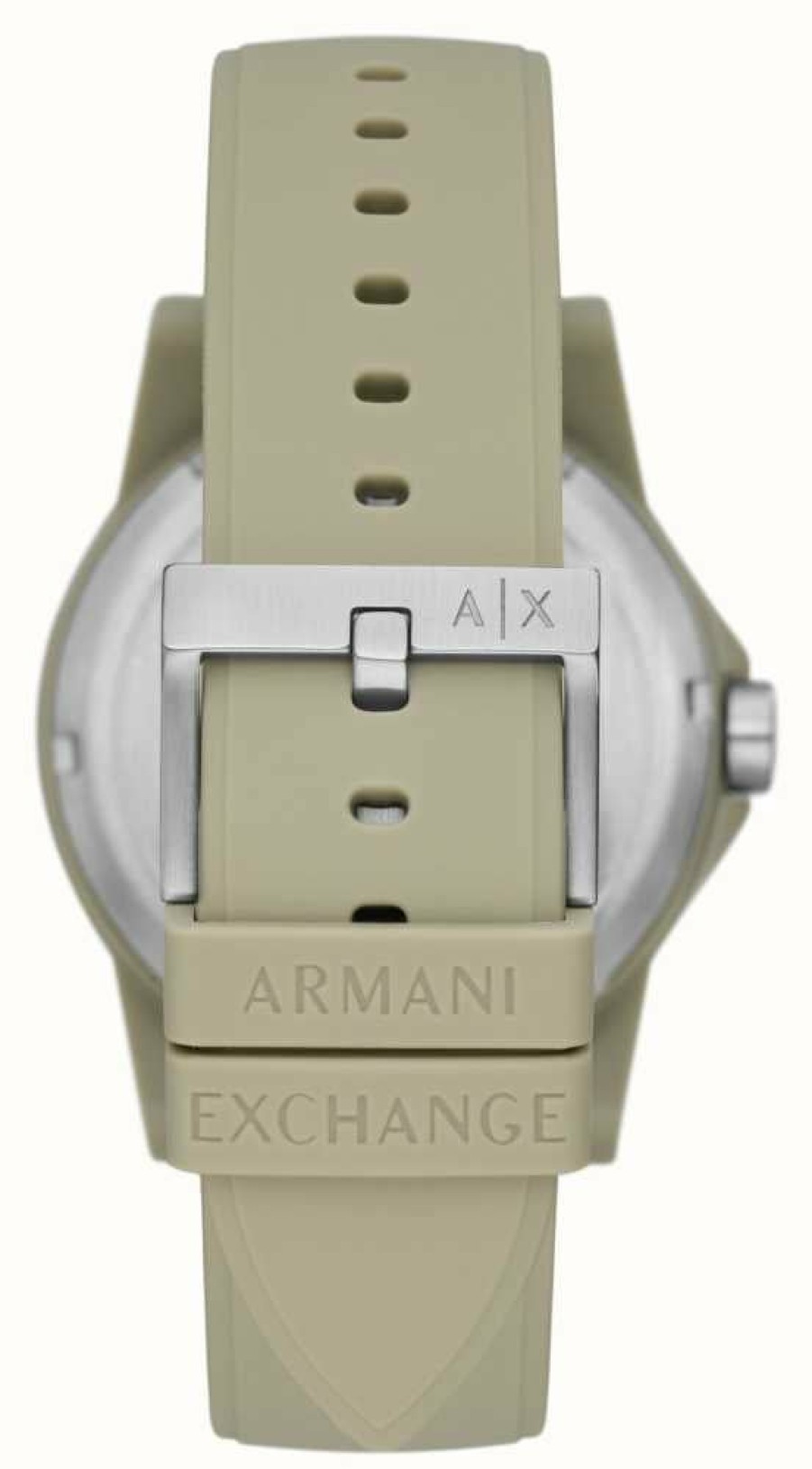 Men'S Armani Exchange | Armani Exchange Men'S | Beige Dial | Beige Silicone Strap