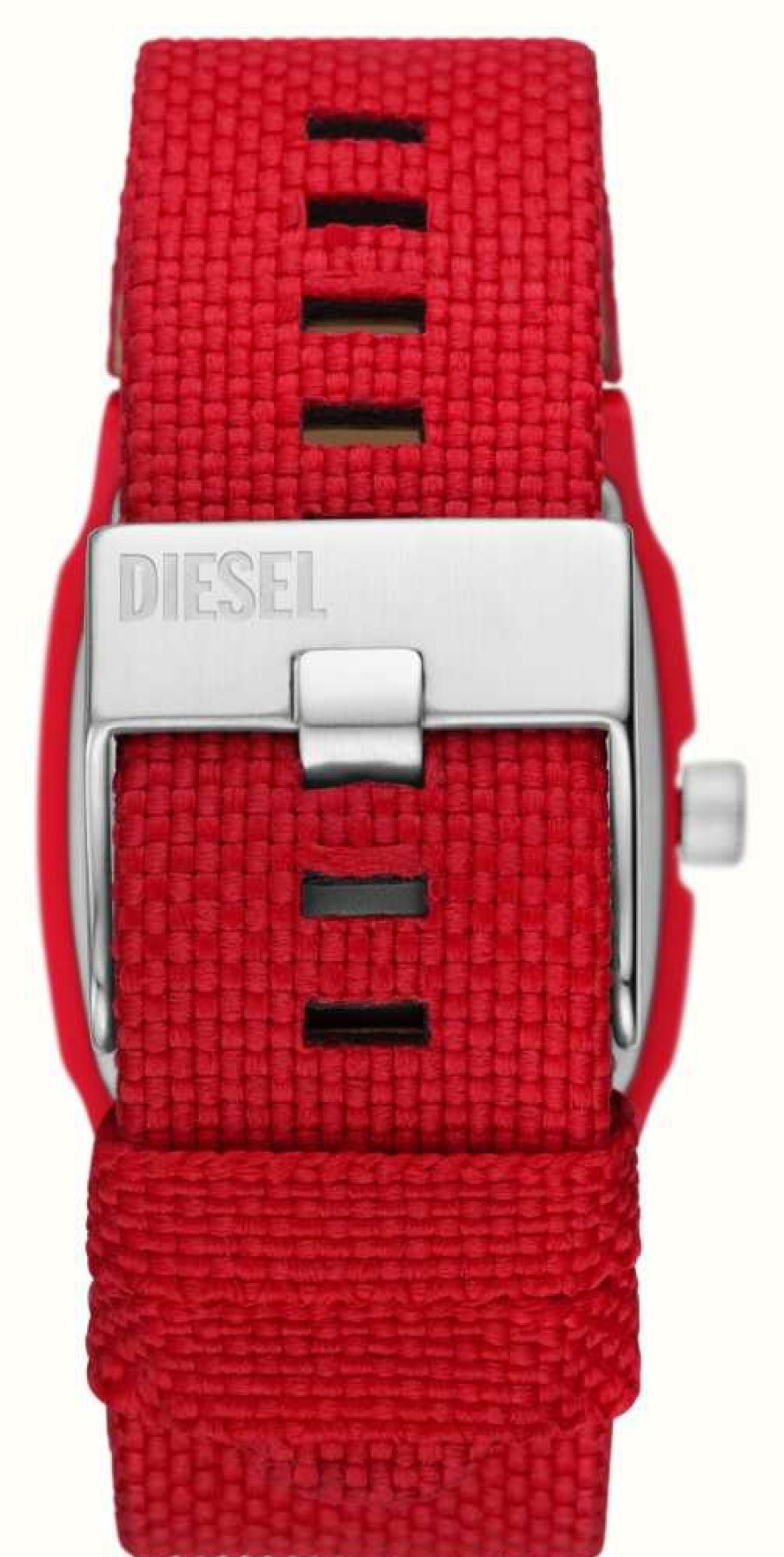 Men'S Diesel | Diesel Cliffhanger | Red Patterned Dial | Red Recycled Ocean Plastic Strep