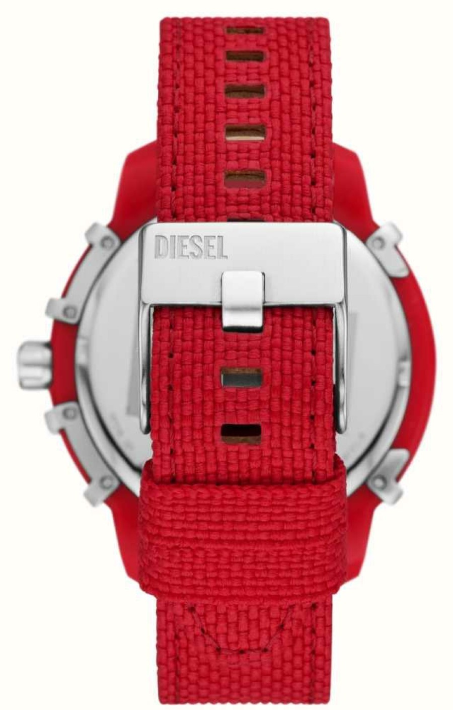 Men'S Diesel | Diesel Griffed | Red Dial | Red Recycled Ocean Plastic Strap