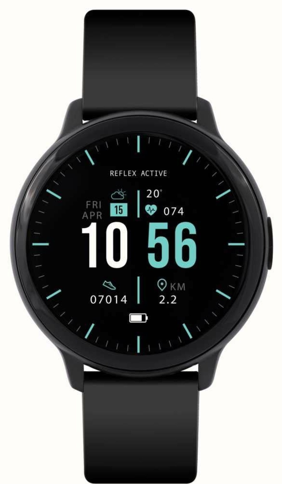 Men'S Reflex Active | Reflex Active Series 14 Multi-Function Smartwatch (45Mm) Digital Dial / Black Silicone