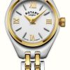 Women'S Rotary | Rotary Balmoral | White Dial | Two-Tone Stainless Steel Bracelet