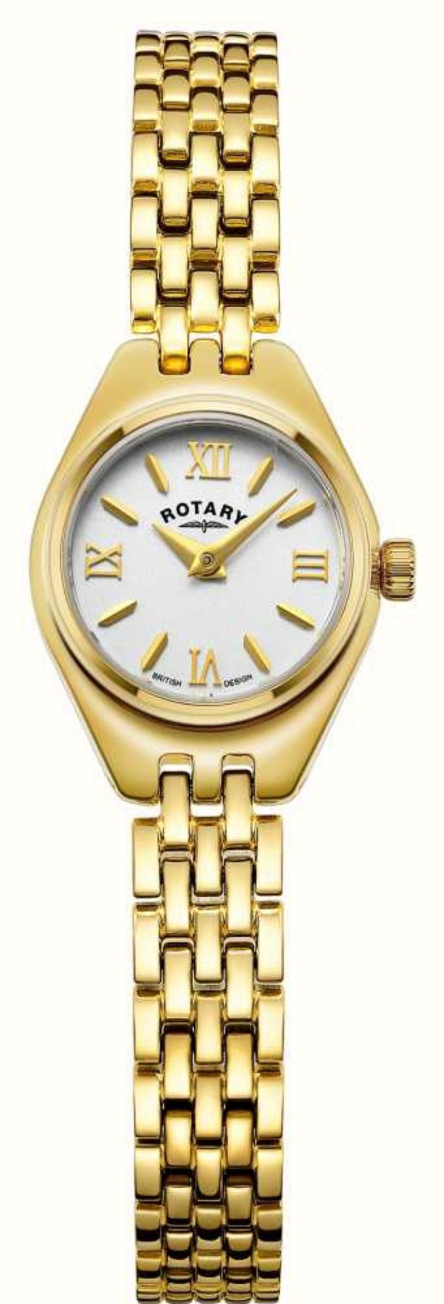 Women'S Rotary | Rotary Balmoral | White Dial | Gold Stainless Steel Bracelet