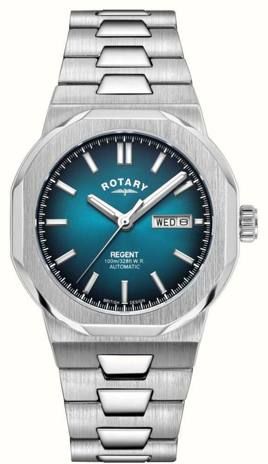 Men'S Rotary | Rotary Regent | Blue Dial | Stainless Steel Bracelet