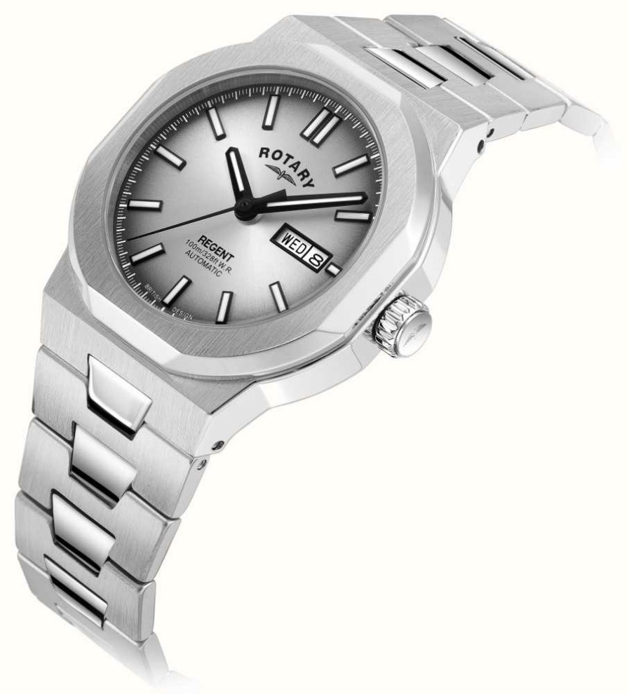 Men'S Rotary | Rotary Regent | Silver Dial | Stainless Steel Bracelet