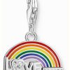 Jewelry Thomas Sabo Jewellery | Thomas Sabo Rainbow Love Charm | Sterling Silver | Enamel And Crystal