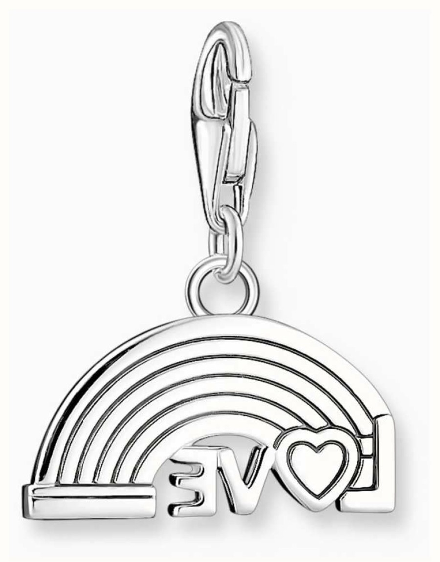 Jewelry Thomas Sabo Jewellery | Thomas Sabo Rainbow Love Charm | Sterling Silver | Enamel And Crystal