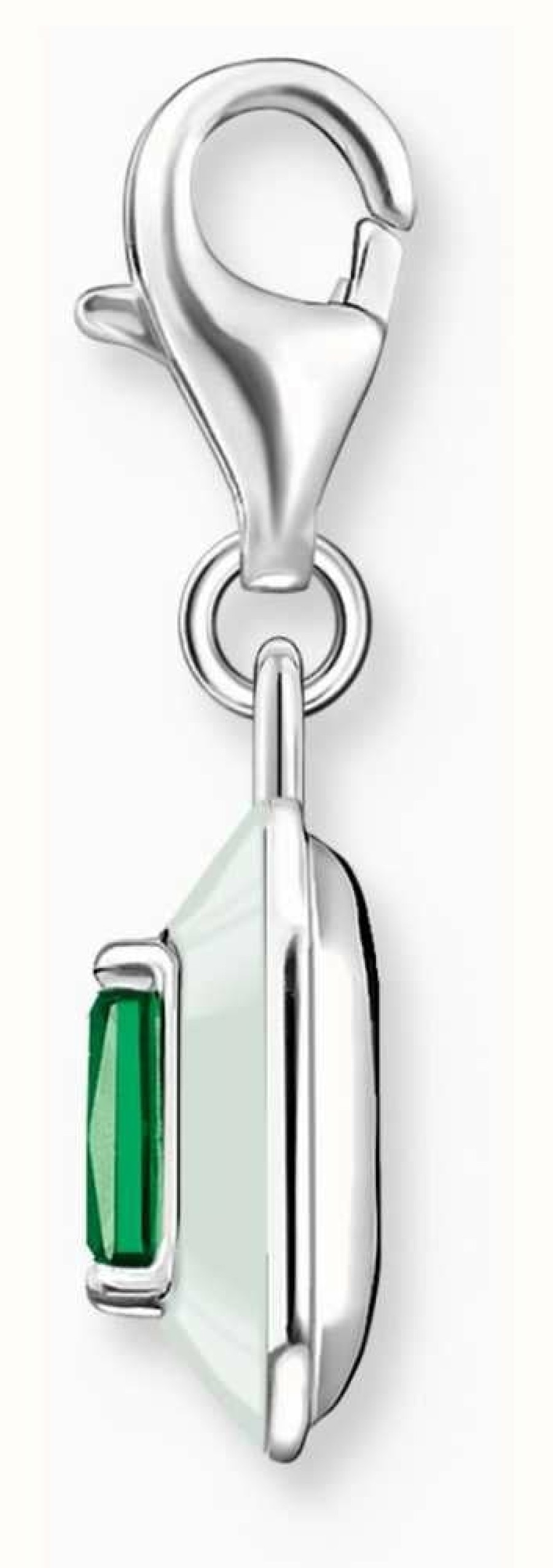 Jewelry Thomas Sabo Jewellery | Thomas Sabo Green Crystal Charm | Sterling Silver | Crystal Set