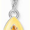 Jewelry Thomas Sabo Jewellery | Thomas Sabo Orange Crystal Charm | Sterling Silver | Crystal Set