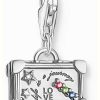 Jewelry Thomas Sabo Jewellery | Thomas Sabo Vintage Suitcase Charm | Sterling Silver | Crystal Set