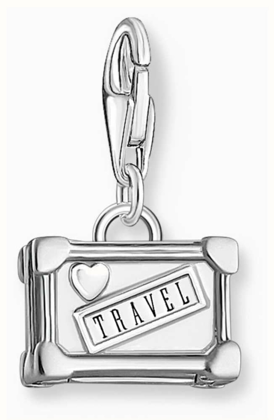 Jewelry Thomas Sabo Jewellery | Thomas Sabo Vintage Suitcase Charm | Sterling Silver | Crystal Set