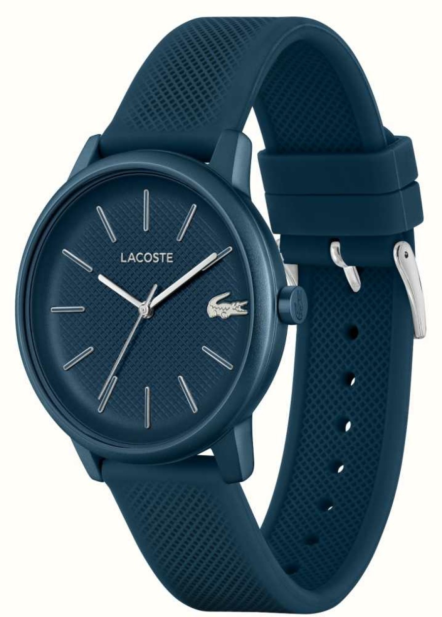 Men'S Lacoste | Lacoste Men'S 12.12 | Blue Dial | Blue Silicone Strap