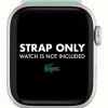 Men'S Lacoste | Lacoste Apple Watch Strap (38/40Mm) Crocodile Print Green Silicone