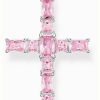 Jewelry Thomas Sabo Jewellery | Thomas Sabo Cross Pendant | Sterling Silver | Pink Zirconia | Pendant Only