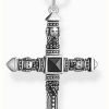 Jewelry Thomas Sabo Jewellery | Thomas Sabo Rebel At Heart | Men'S Cross Necklace | Sterling Silver