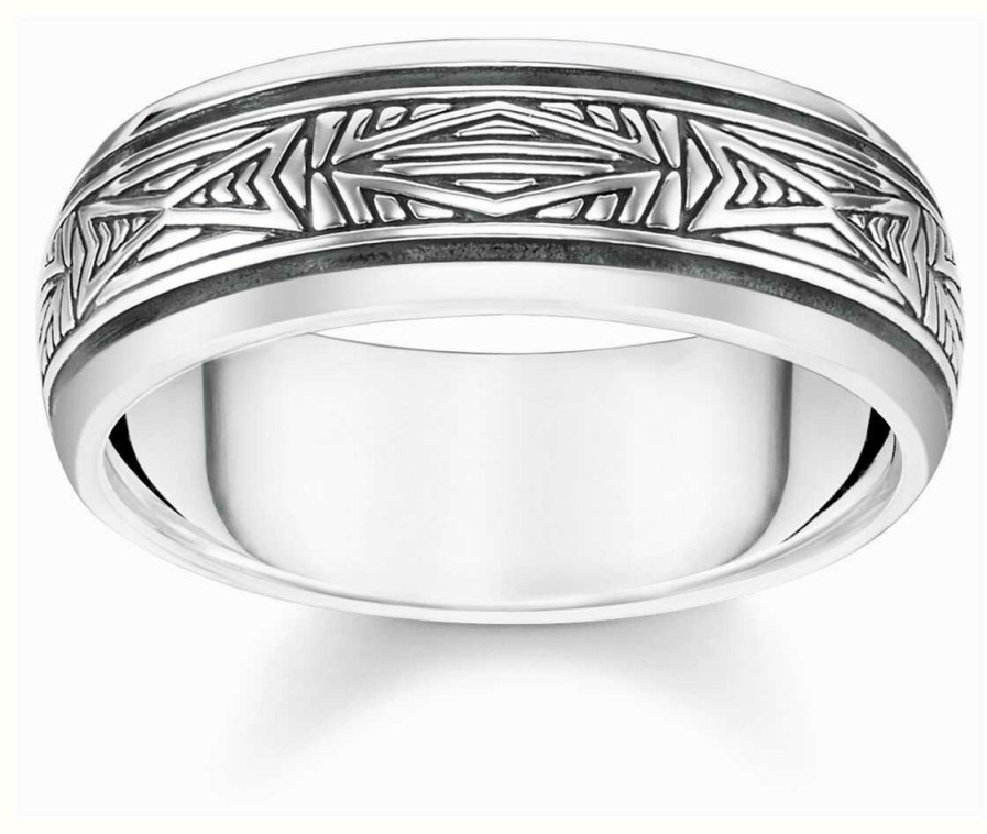 Jewelry Thomas Sabo Jewellery | Thomas Sabo Rebel At Heart Ring | Sterling Silver | Eu 62 Uk U