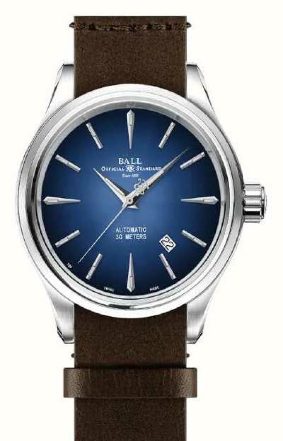 Men'S Ball Watch Company | Ball Watch Company Trainmaster Legend Automatic Watch, 40 Mm, Blue, Leather