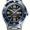 Men'S Ball Watch Company | Ball Watch Company Roadmaster Marine Fume Automatic Watch Black Dial 40 Mm