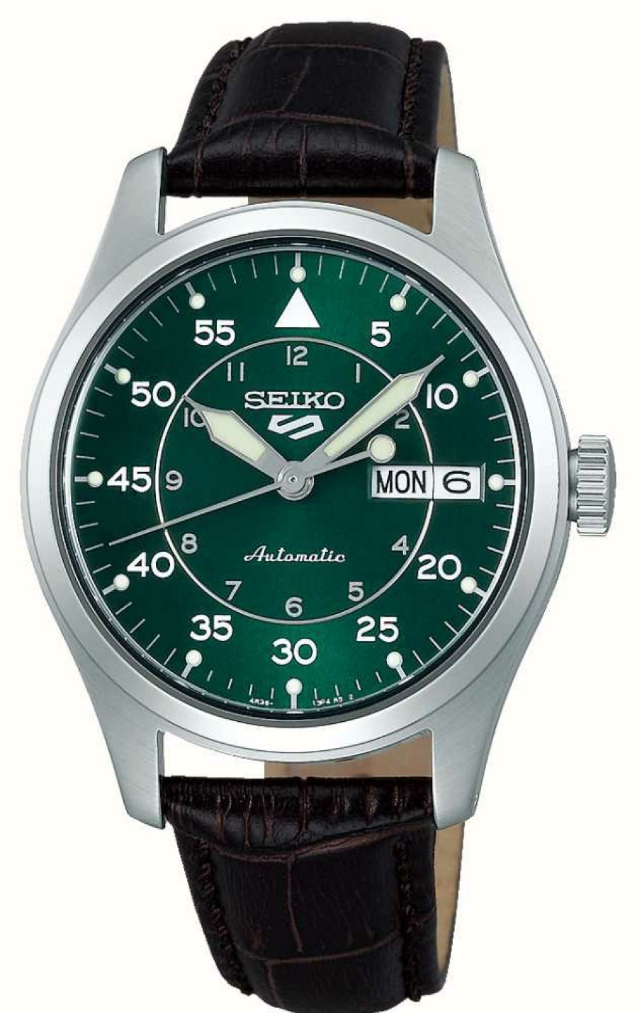 Men'S Seiko | Seiko 5 'Kelly Green Flieger' Suit Style