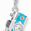 Jewelry Thomas Sabo Jewellery | Thomas Sabo Camera Charm Pendant | Sterling Silver | Blue Enamel