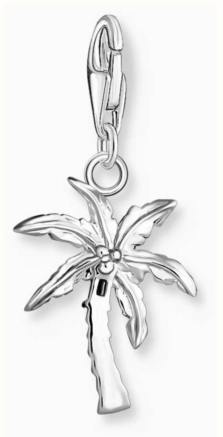 Jewelry Thomas Sabo Jewellery | Thomas Sabo Palm Tree Charm Pendant | Sterling Silver | Multicoloured Crystals