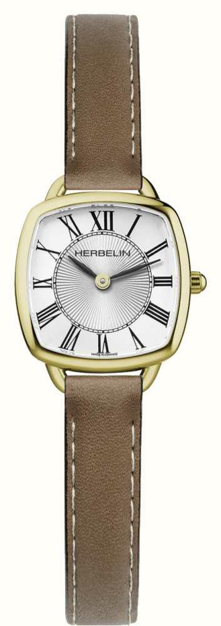 Women'S Herbelin | Herbelin Equinoxe | Silver Dial | Tan Leather Strap