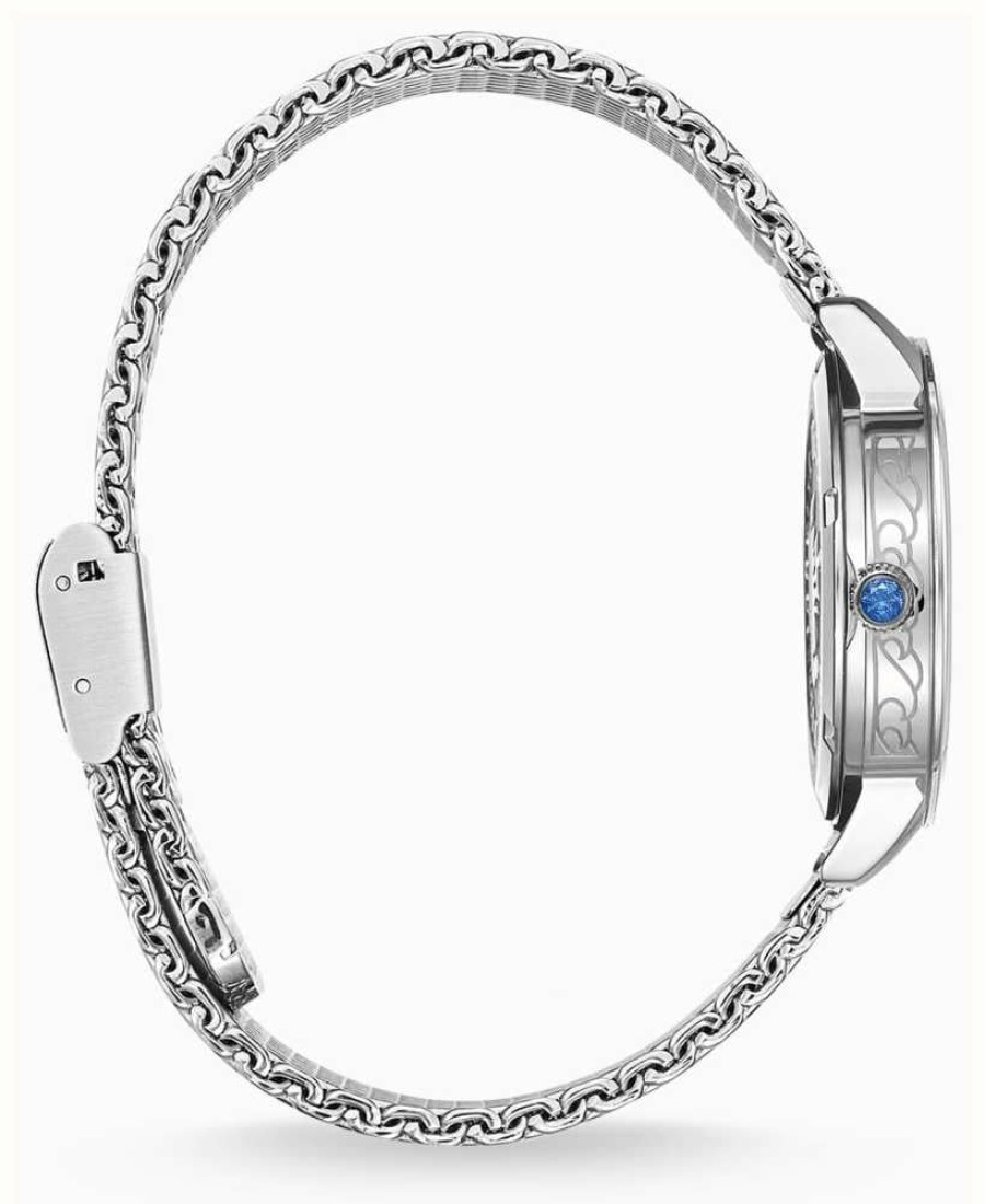 Women'S Thomas Sabo | Thomas Sabo Ocean Vibes (33Mm) Blue Wave Dial / Stainless Steel Mesh