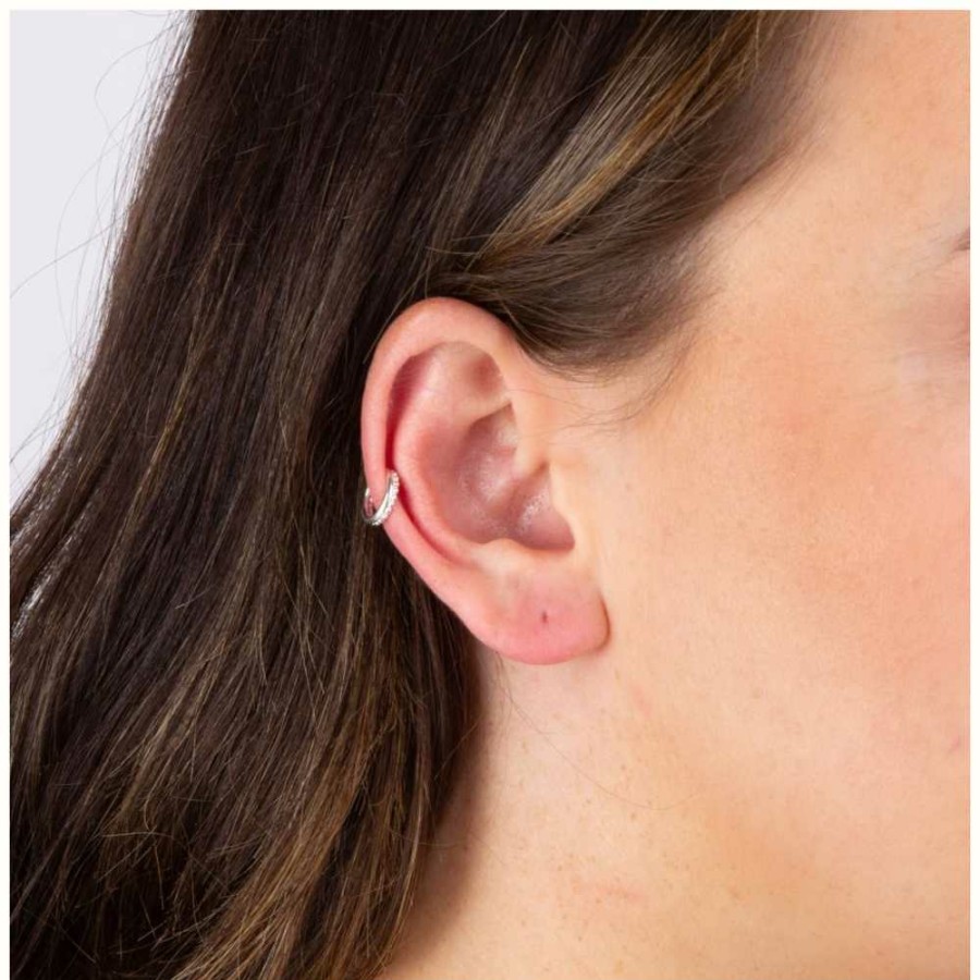 Jewelry Elements Silver | Elements Silver Sterling Silver Double Row Ear Cuff