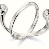 Jewelry Elements Silver | Elements Silver Silver Floating Cubic Zirconia Crystal Ring