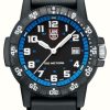 Men'S Luminox | Luminox Sea Turtle Giant 0320 Series | Blue Bezel | Black Strap