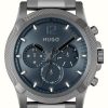 Men'S HUGO | Hugo Men'S #Impress | Blue Grey Dial | Stainless Steel Bracelet