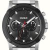 Men'S HUGO | Hugo Men'S #Impress | Black Dial | Stainless Steel Bracelet