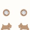 Jewelry Radley Jewellery | Radley Jewellery Set Of 2 Stud Earrings | Rose Gold-Tone | Crystal Set