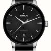 Men'S RADO | Rado Centrix Automatic (39.5Mm) Black Dial / Black High-Tech Ceramic & Stainless Steel