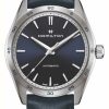 Men'S Hamilton | Hamilton Jazzmaster Performer Auto (38Mm) Blue Leather