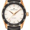 Men'S Hamilton | Hamilton Jazzmaster Performer Auto (38Mm) Black Leather