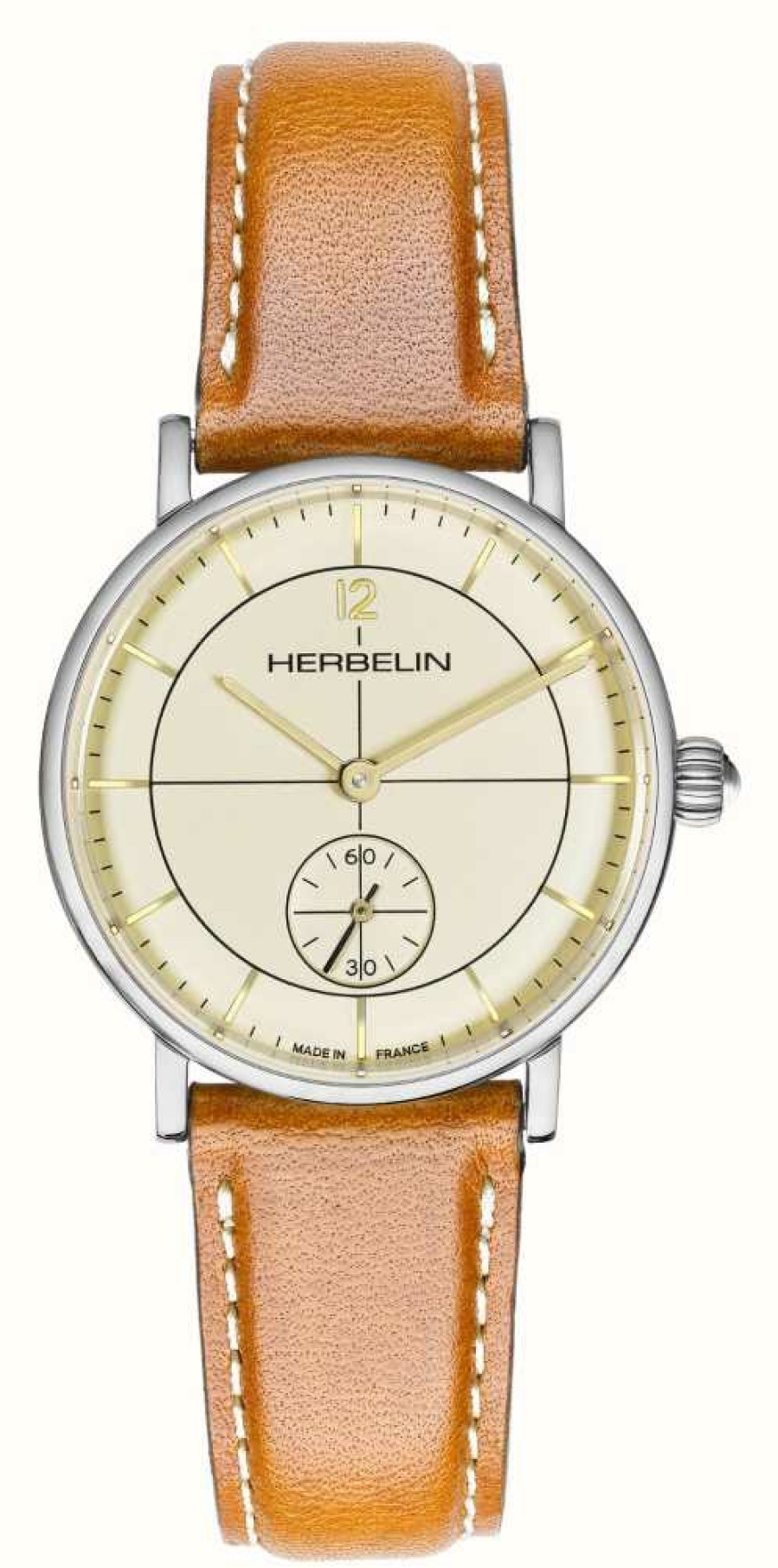 Women'S Herbelin | Herbelin Inspiration | Cream Dial | Brown Leather Strap