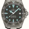 Men'S Certina | Certina Ds Action Diver Automatic Grey Titanium / Blue Markers