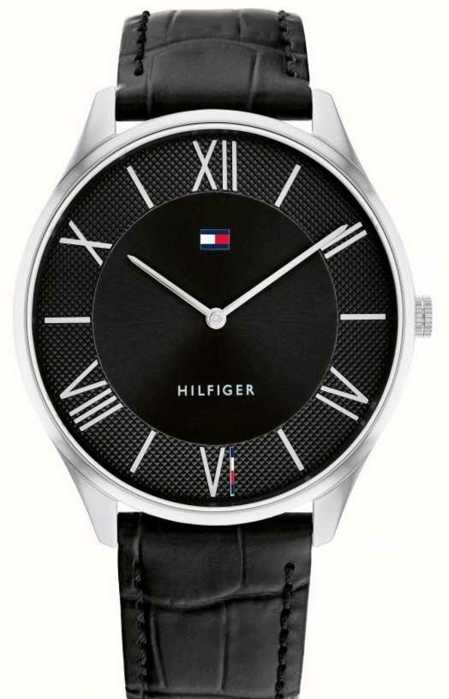 Men'S Tommy Hilfiger | Tommy Hilfiger Men'S | Black Dial | Black Leather Strap