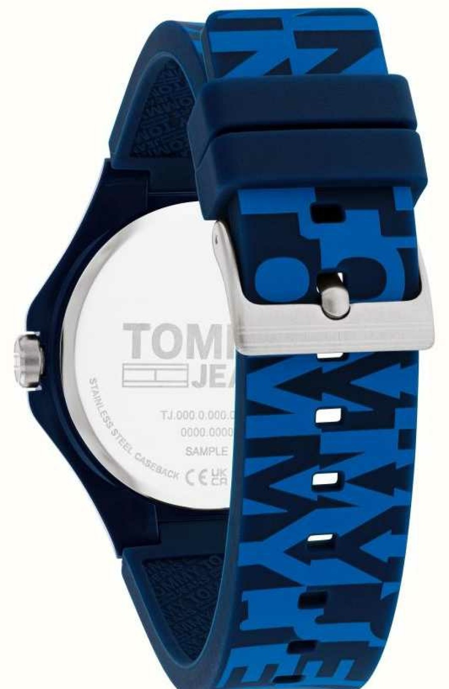 Men'S Tommy Hilfiger | Tommy Jeans Men'S | Blue Flag Dial | Blue Silicone Strap