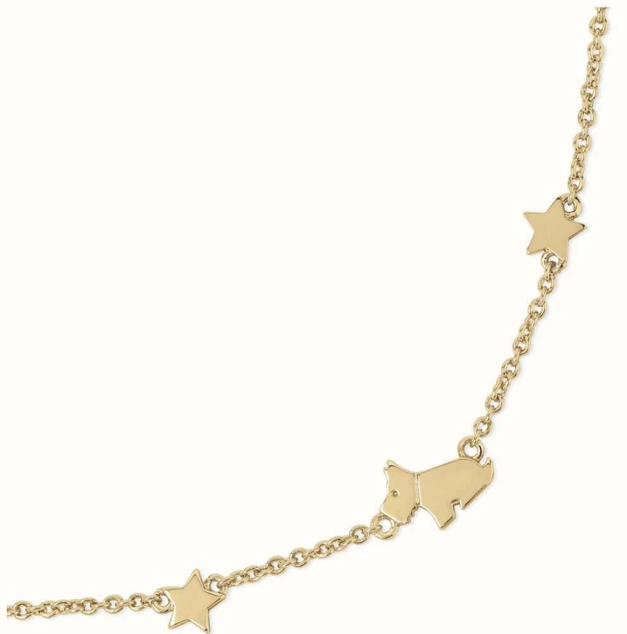 Jewelry Radley Jewellery | Radley Jewellery Dog And Stars Bracelet | Gold Tone