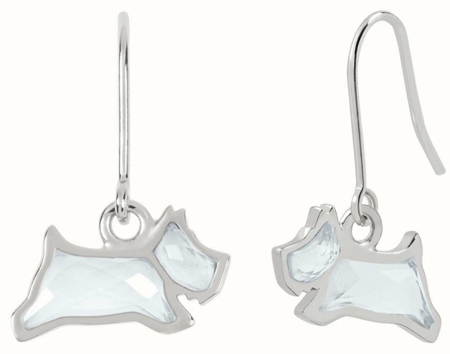 Jewelry Radley Jewellery | Radley Jewellery Dog Dangle Earrings | Sterling Silver | Crystal Set