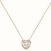 Jewelry Radley Jewellery | Radley Jewellery Crystal Heart Pendant Necklace | Rose Gold Plated