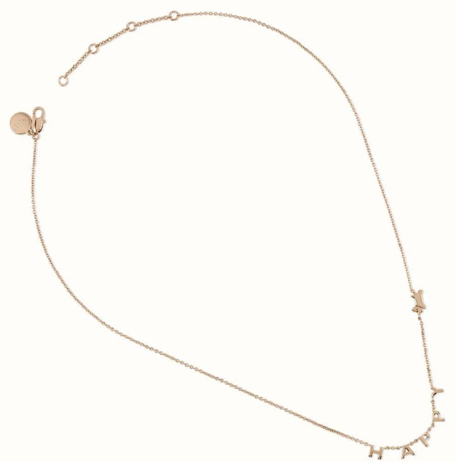 Jewelry Radley Jewellery | Radley Jewellery Happy Necklace | Rose Gold Tone