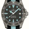 Men'S Certina | Certina Ds Action Diver | Automatic | Grey Dial | Striped Fabric Strap