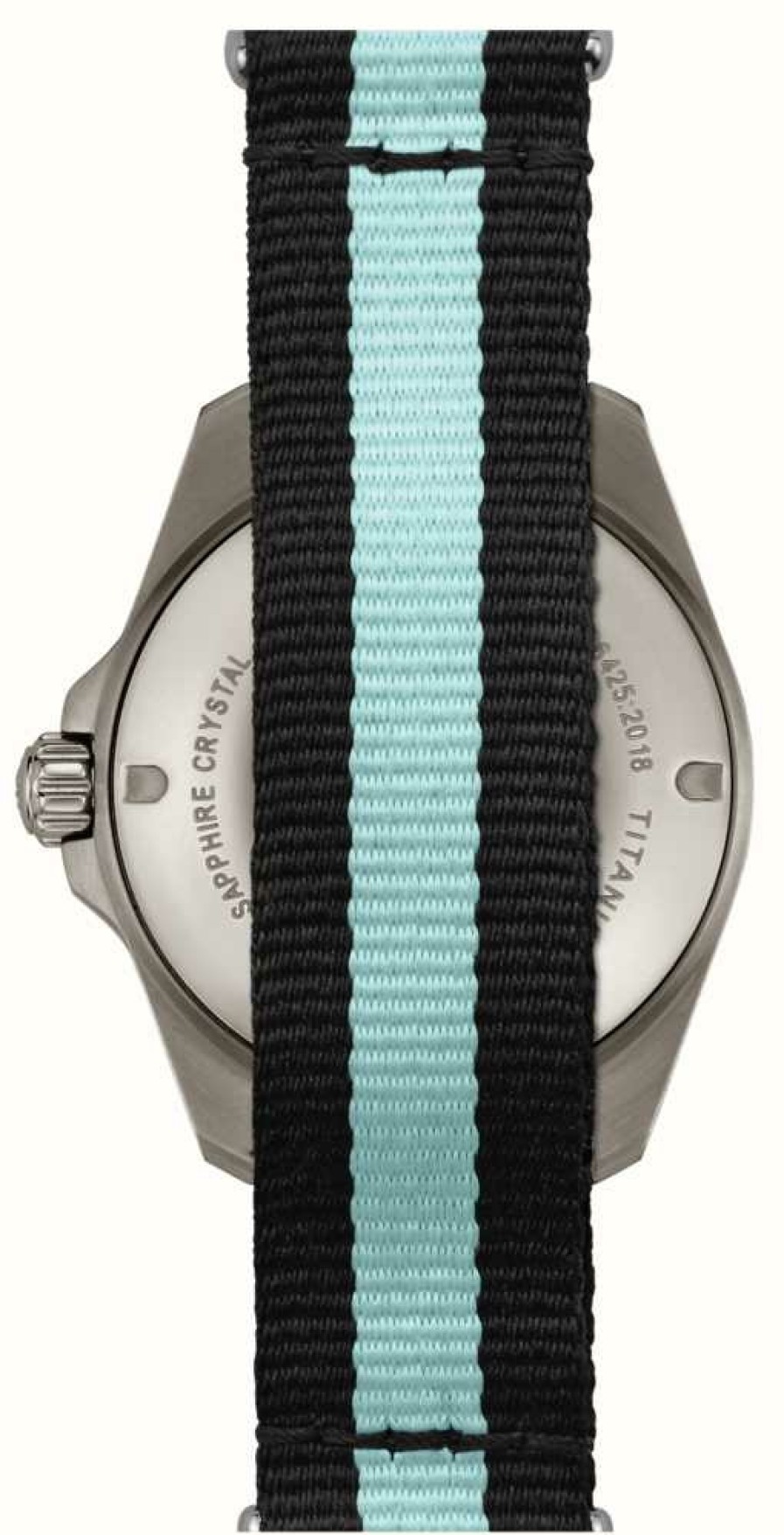 Men'S Certina | Certina Ds Action Diver | Automatic | Grey Dial | Striped Fabric Strap