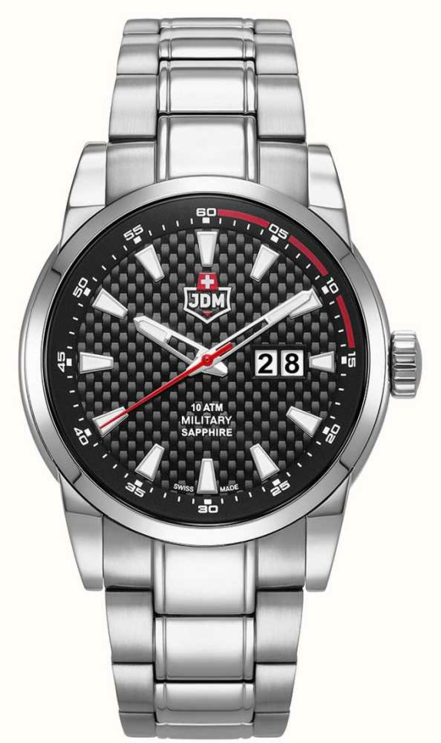 Men'S JDM Military | Jdm Military Foxtrot (45Mm) Black Dial / Stainless Steel