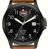 Men'S JDM Military | Jdm Military Alpha I (40Mm) Black Dial / Brown Leather