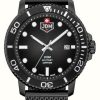 Men'S JDM Military | Jdm Military Tango (44Mm) Black Dial/ Black Pvd Stainless Steel Mesh