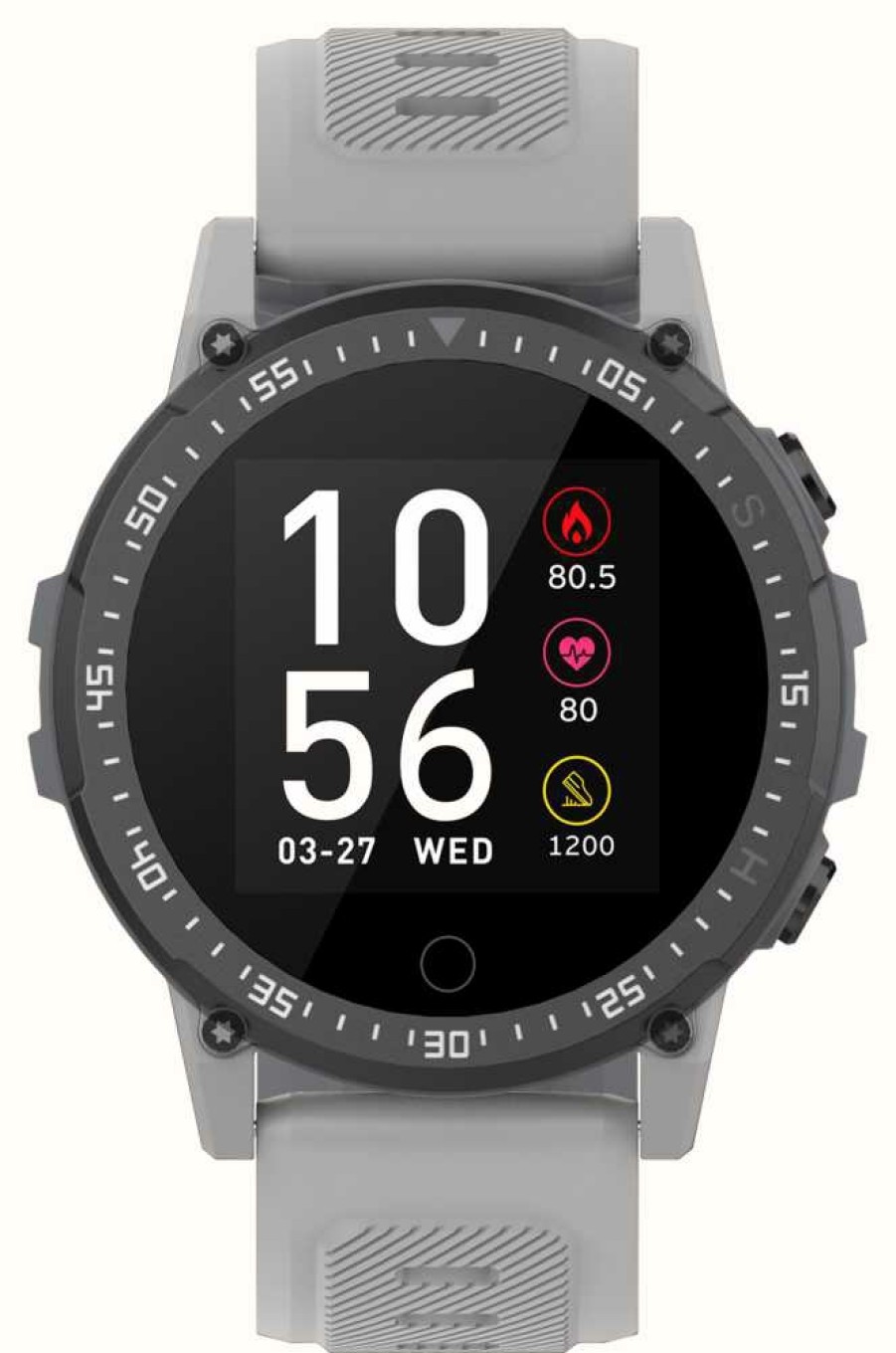 Men'S Reflex Active | Reflex Active Series 05 Sport Multi-Function Smartwatch (46Mm) Digital Dial / Grey Silicone